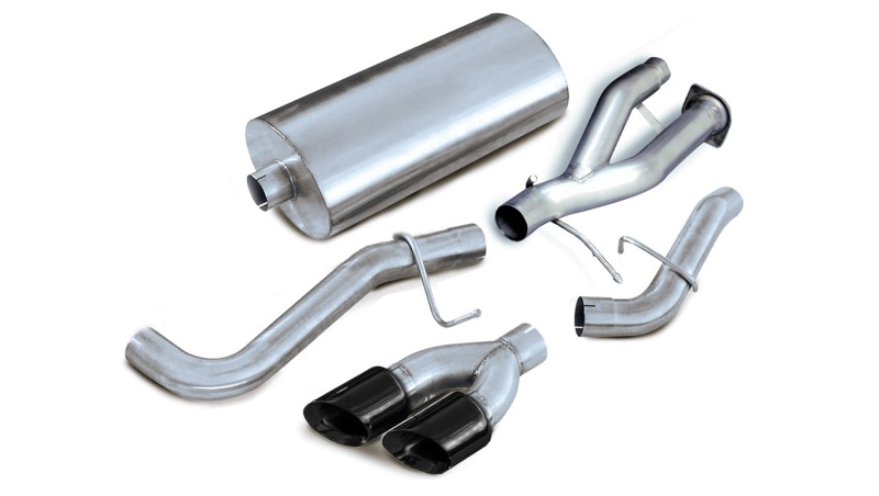 Cadillac Escalade Performance Exhaust - CORSA Performance - Cat Back Single Side Exit - Black - `02-`06